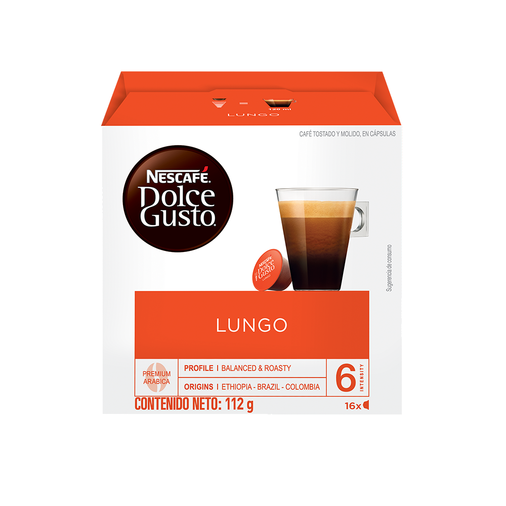 Dolce Gusto Lungo en cápsulas