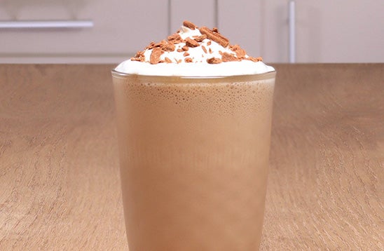 Receta frappé de moca helado