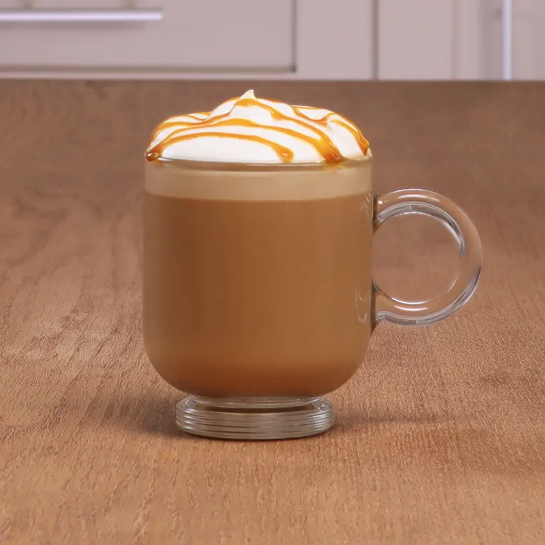 Receta latte de caramelo