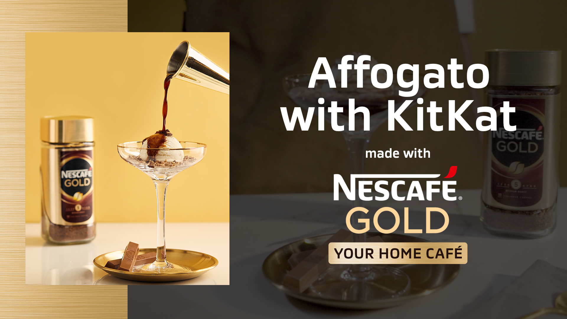 Affogato with KitKat recipe