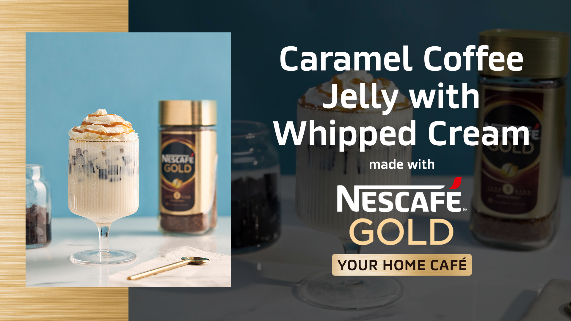 Iced Caramel Coffee Jelly