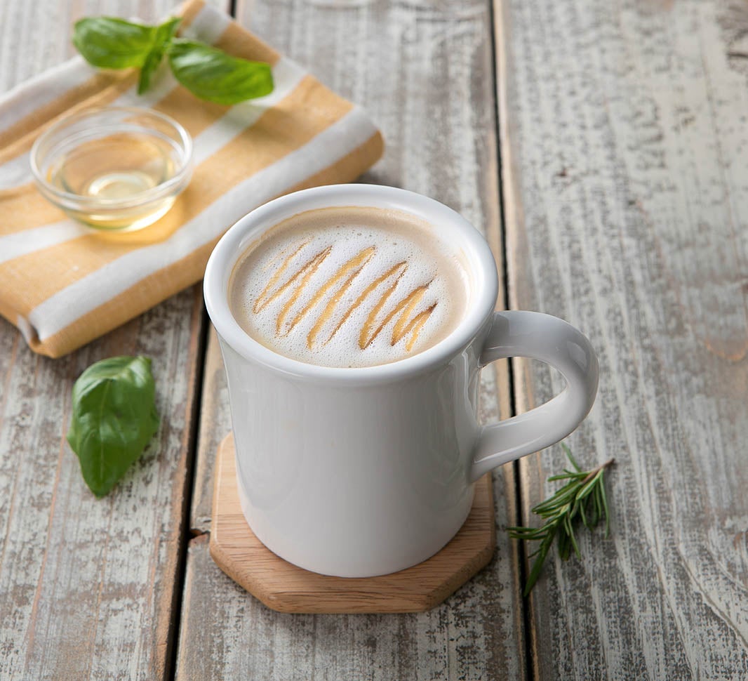 coffee with vanilla syrup