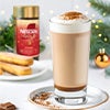 Tiramisu Latte The Nescafé Gold Tiramisu Latte combines rich coffee with velvety cream, a hint of cocoa, and a touch of tiramisu flavor, delivering a decadent, dessert-like treat.