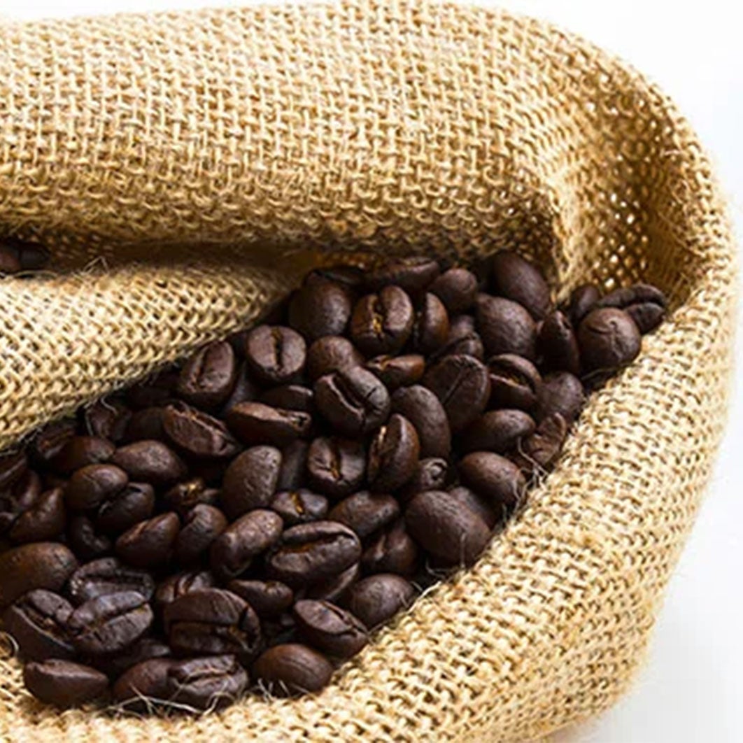 Coffee beans in a sack