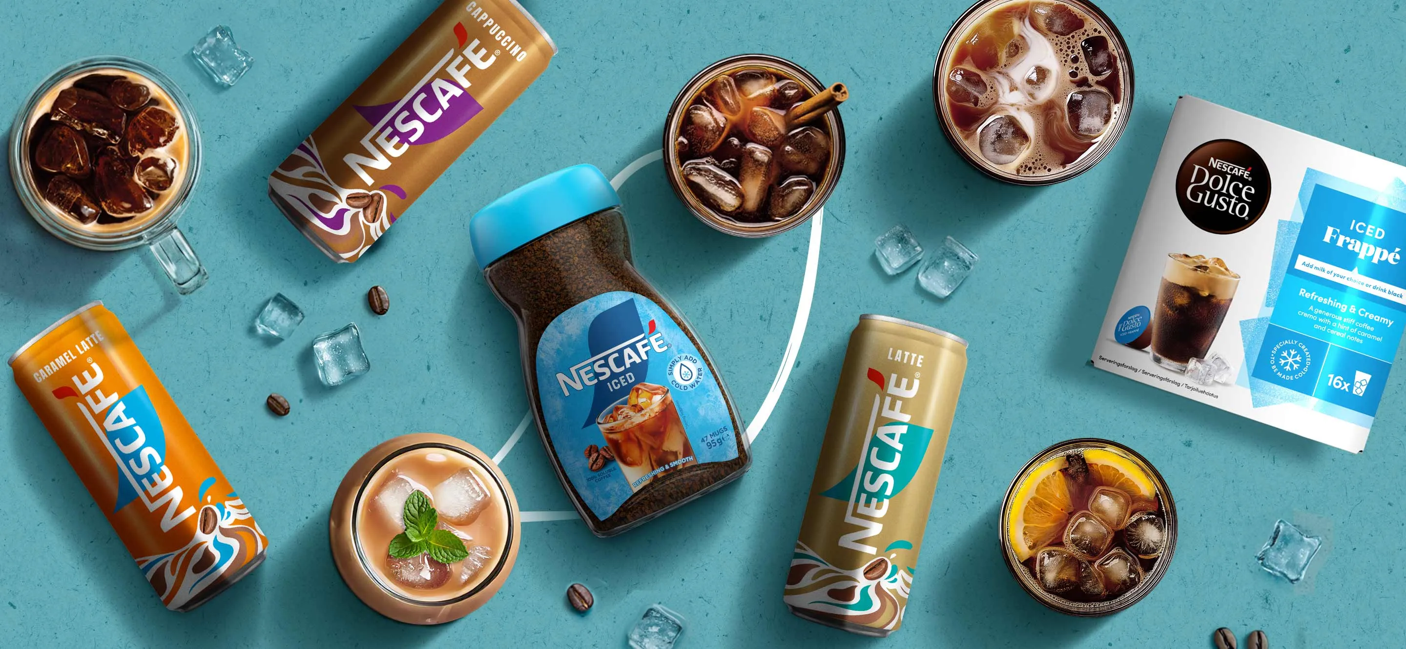 Wybór kaw na zimno od NESCAFÉ®