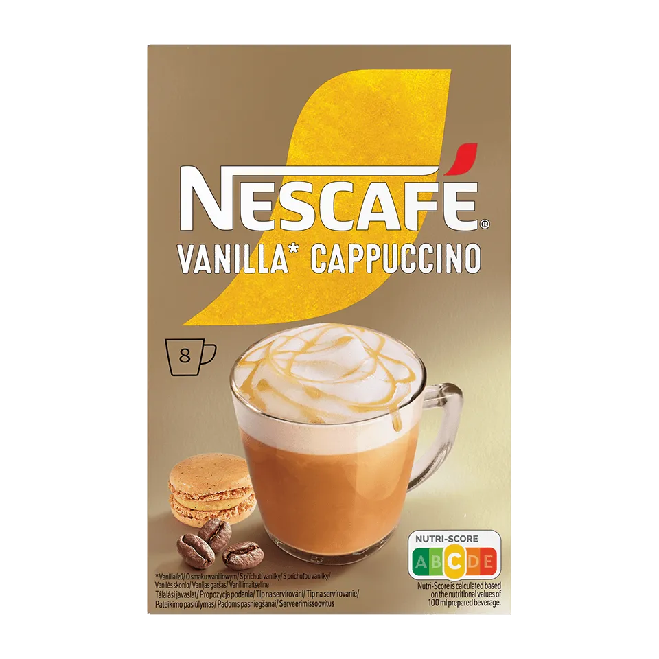 nescafe cappuccino o smaku waniliowym
