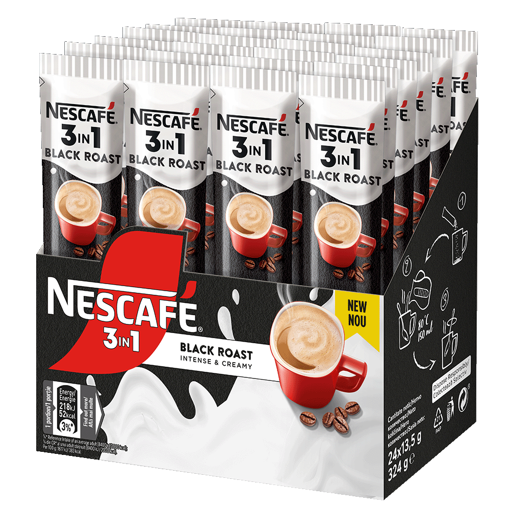 Nescafé 3-in-1 black-roast