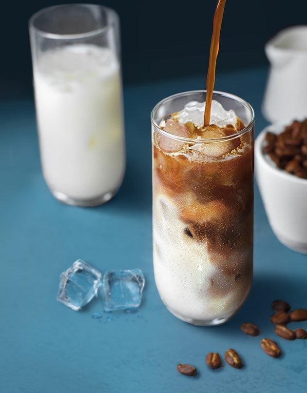 Glass of iced coffee