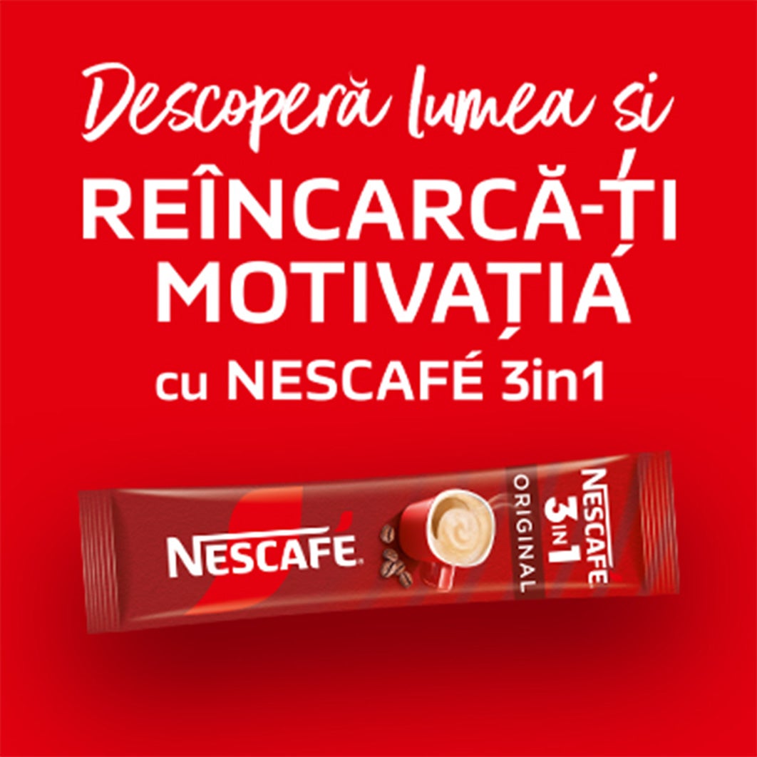Descoperă lumea și reîncarcă-ți motivația cu NESCAFE  3in1