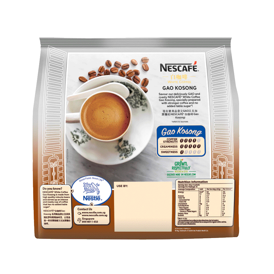 NESCAFÉ White Coffee Gao Kosong