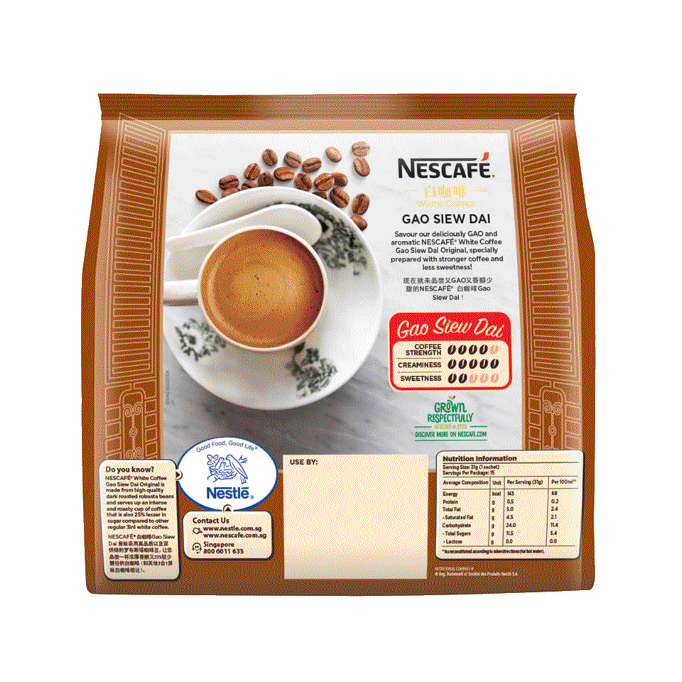 NESCAFÉ White Coffee Gao Siew Dai