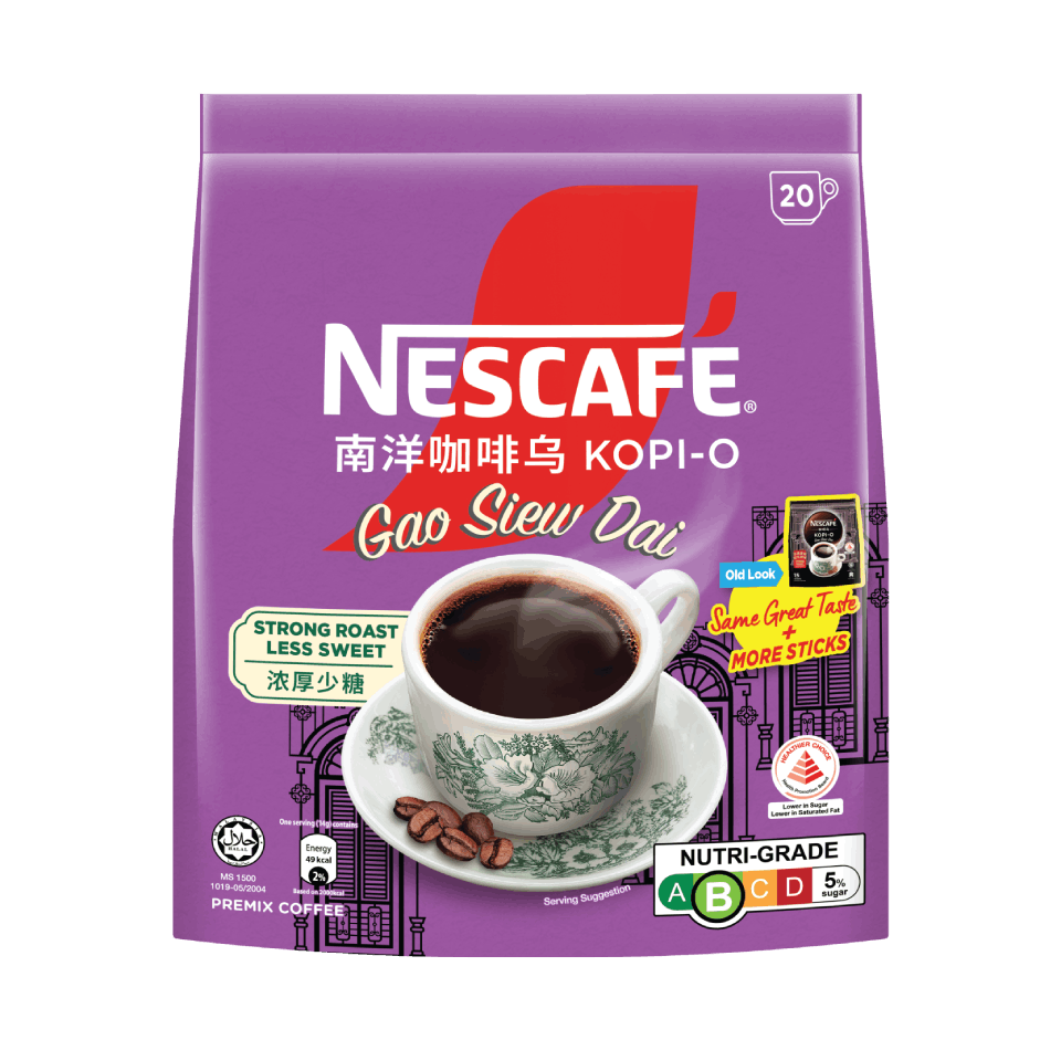 NESCAFÉ Kopi-O Gao Siew Dai with Healthier Choice