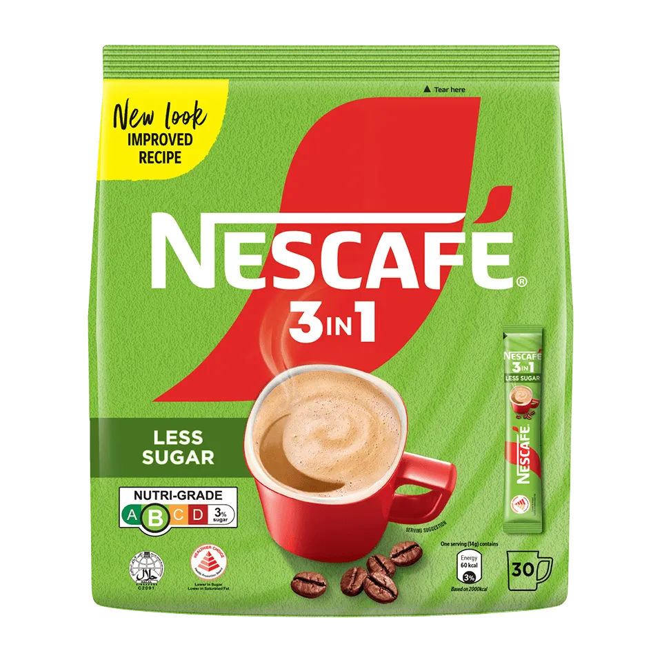 NESCAFÉ 3in1 Less Sugar with Healthier Choice