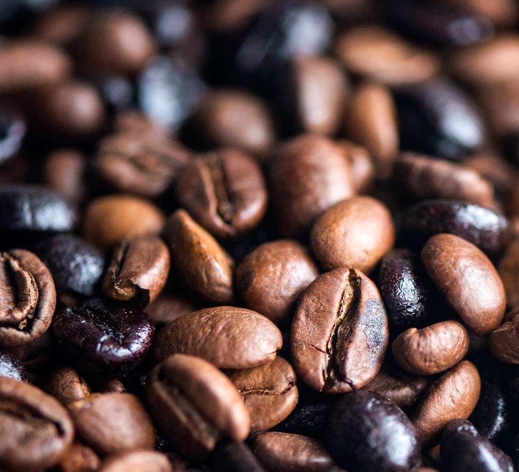 split roasted coffee