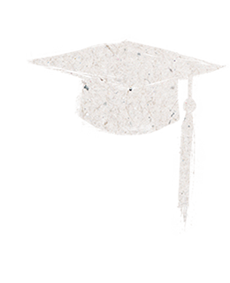 Silhouette of academic cap
