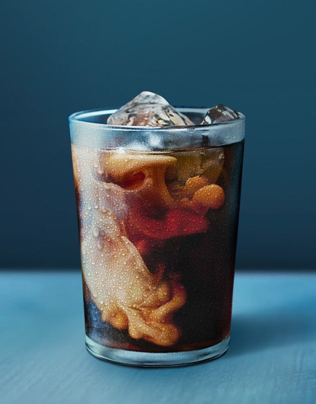 Glass of iced coffee