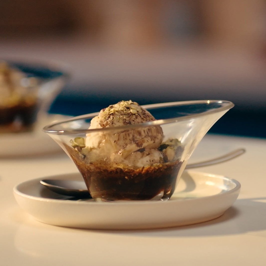 Affogato in a bowl