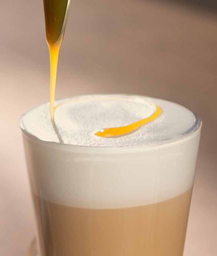 Making an espresso with a Nespresso machine