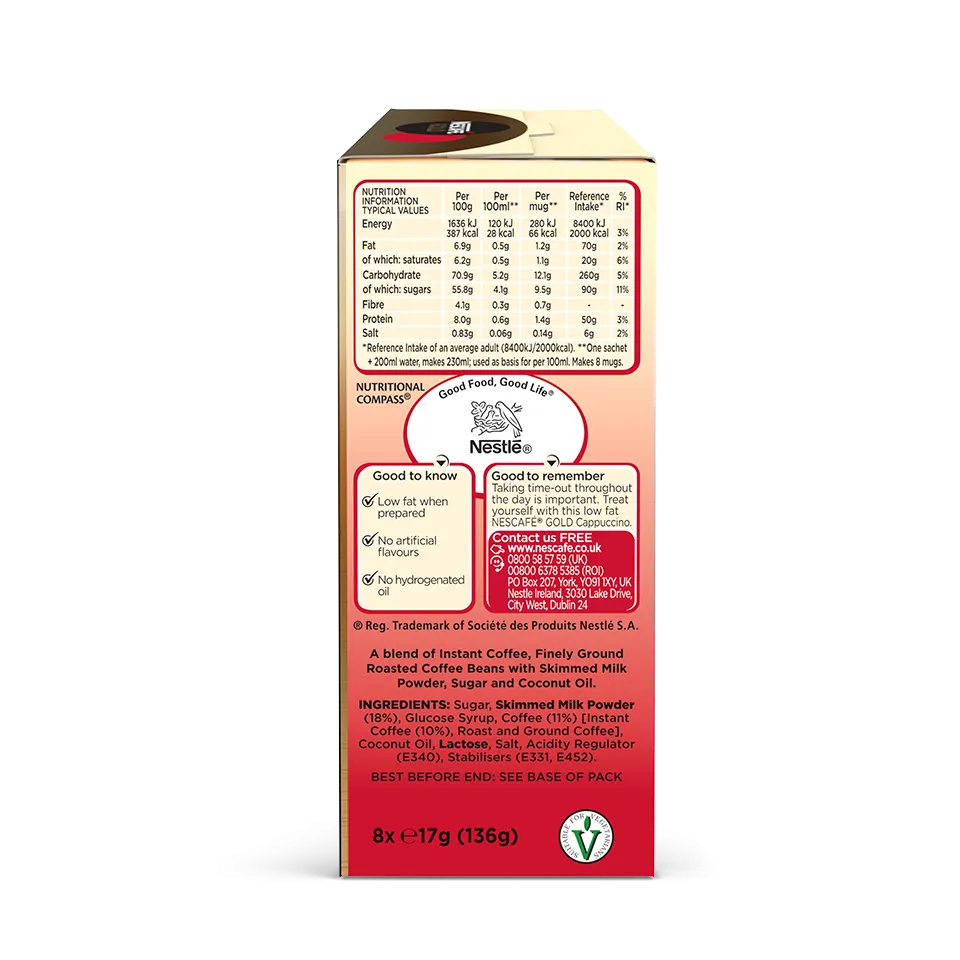 Nescafé Gold cappuccino coffee