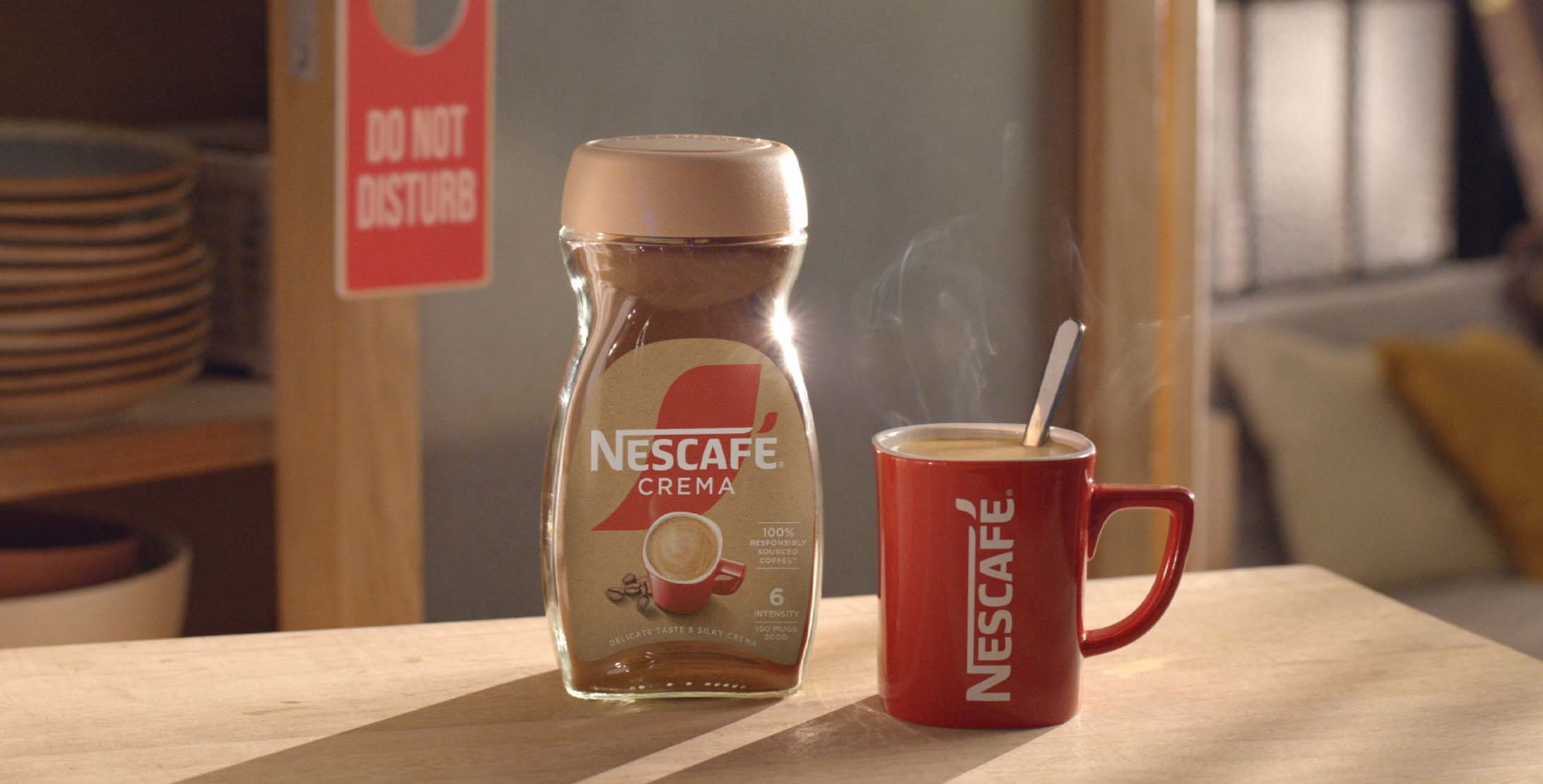 fľaša nescafe crema