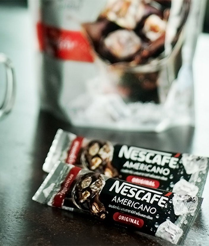 เกล็ดน้ำแข็งกาแฟ กรานิต้าอเมริกาโน่เย็น (Nescafe Americano Granita)