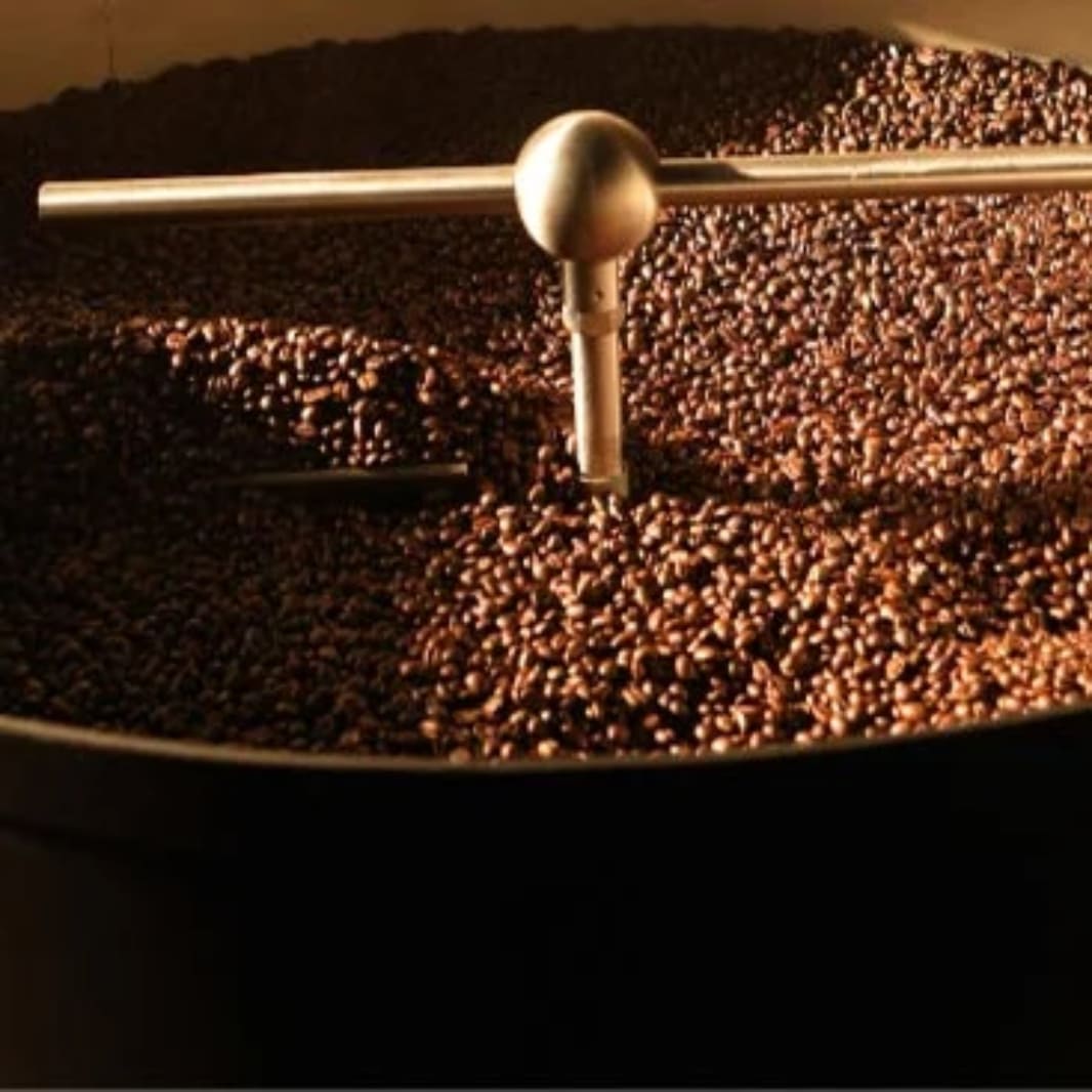 Coffee being roasted