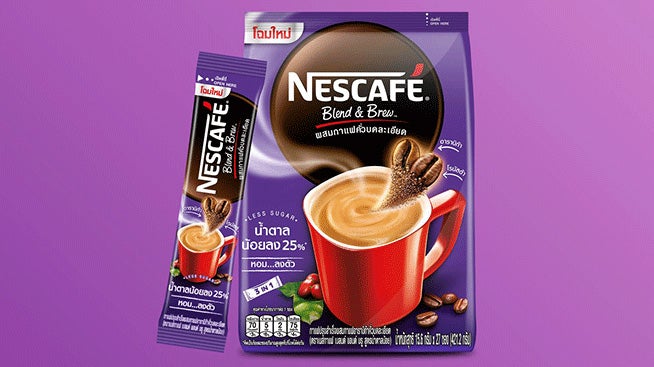 เนสกาแฟ เบลนด์ แอนด์ บรู สูตรน้ำตาลน้อย