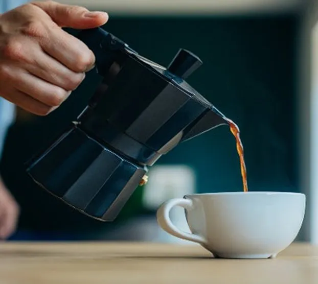 Brew your long black coffee with a moka pot