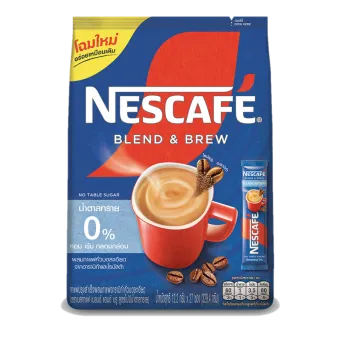 เนสกาแฟ เบลนด์ แอนด์ บรู สูตรไม่มีน้ำตาลทราย