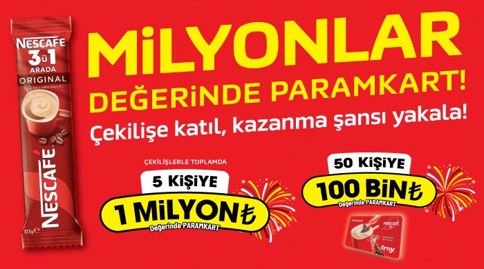 Nescafé 3ü1 Arada Ulusal Promosyon Kampanyası Duyurusu