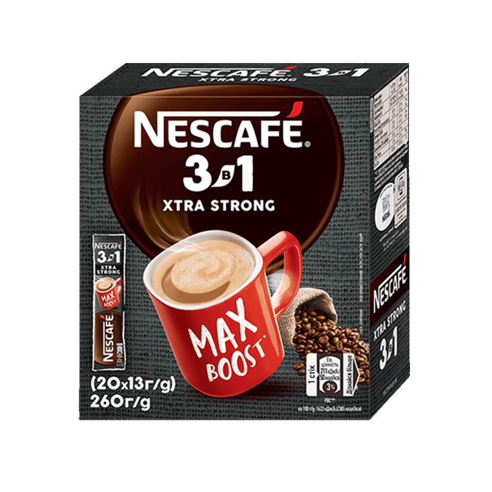 NESCAFÉ® 3в1 екстра міцна кава