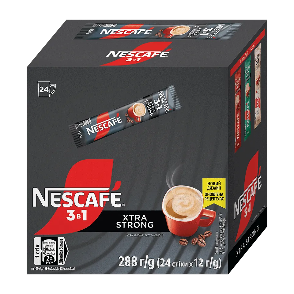 NESCAFÉ® 3в1 екстра міцна кава