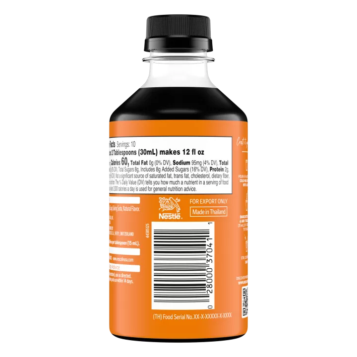 Front Left view of NESCAFE Espresso Concentrate Caramel Coffee 300ml Bottle product.