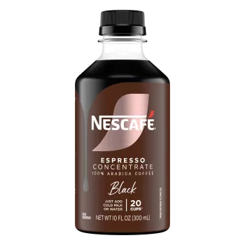Front Center view of NESCAFE Espresso Concentrate Black Coffee 300ml Bottle product.
