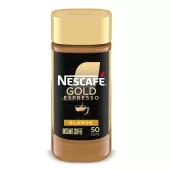Front Center view of NESCAFE GOLD Espresso Instant Coffee 100Gram Jar product.
