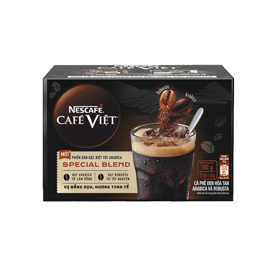 CÀ PHÊ ĐEN ARABICA VÀ ROBUSTA NESTCAFÉ CAFÉ VIỆT SPECIAL BLEND