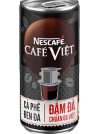 Cà phê đen uống liền NESCAFÉ® CAFÉ VIỆT (lon 170 ml)