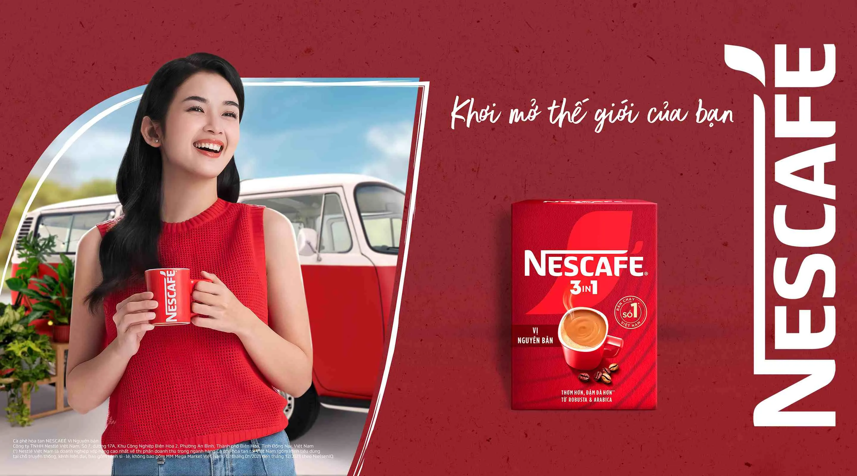 CÀ PHÊ HÒA TAN NESCAFÉ 3IN1 TỪ ROBUSTA VÀ ARABICA