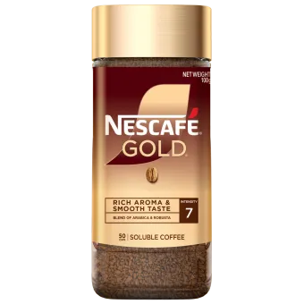 *Cà phê hòa tan nguyên chất NESCAFÉ GOLD